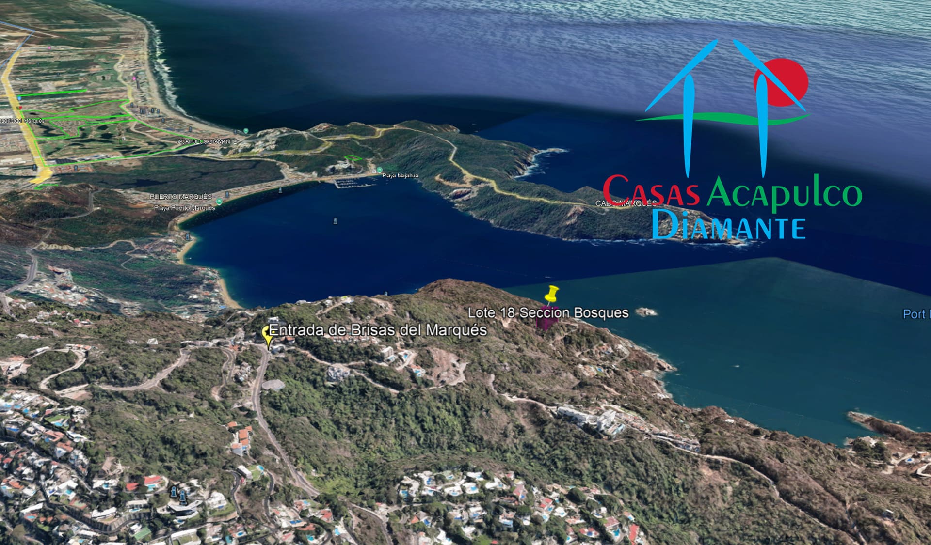 Terreno Brisas del Marqués Bosques lote 18 - Ubicación satelital y entorno 13